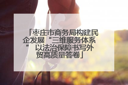 枣庄市商务局构建民企发展“三维服务体系” 以法治保障书写外贸高质量答卷