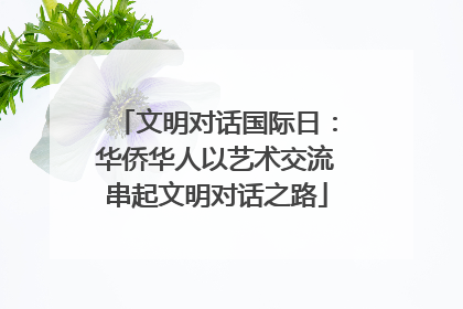 文明对话国际日：华侨华人以艺术交流串起文明对话之路
