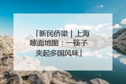 新民侨梁｜上海嗦面地图：一筷子夹起多国风味