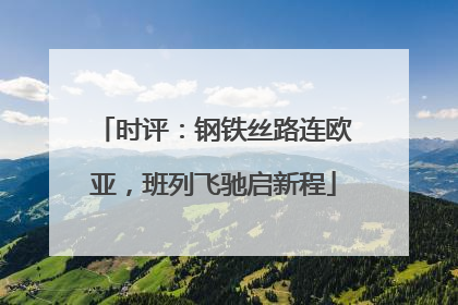 时评：钢铁丝路连欧亚，班列飞驰启新程