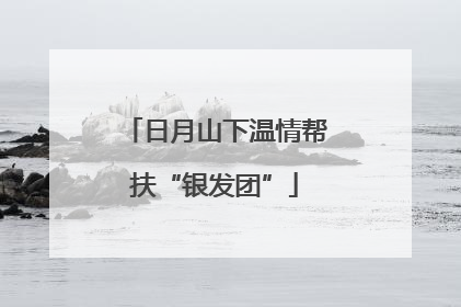 日月山下温情帮扶“银发团”