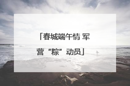 春城端午情 军营“粽”动员