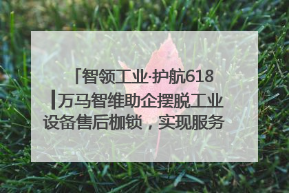 智领工业·护航618┃万马智维助企摆脱工业设备售后枷锁，实现服务与效能价值共振！