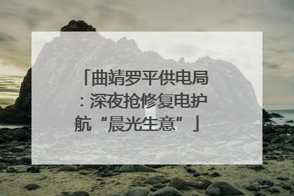 曲靖罗平供电局：深夜抢修复电护航“晨光生意”