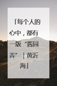 每个人的心中，都有一版“酱园弄”｜黄沂海