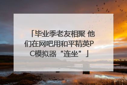 毕业季老友相聚 他们在网吧用和平精英PC模拟器“连坐”