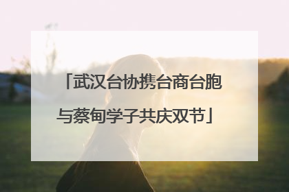 武汉台协携台商台胞与蔡甸学子共庆双节