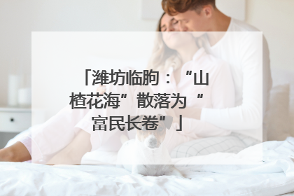 潍坊临朐：“山楂花海”散落为“富民长卷”
