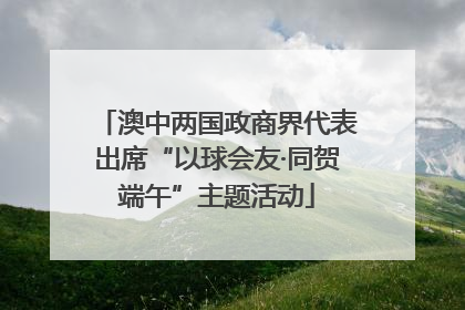 澳中两国政商界代表出席“以球会友·同贺端午”主题活动