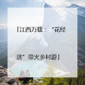 江西万载：“花经济”带火乡村游