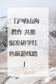沪明山海携作 共推银发研学红色旅游线路