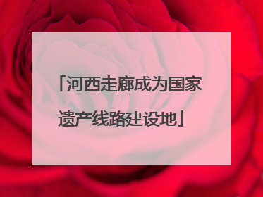 河西走廊成为国家遗产线路建设地