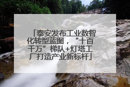 泰安发布工业数智化转型蓝图，“十百千万”梯队+灯塔工厂打造产业新标杆