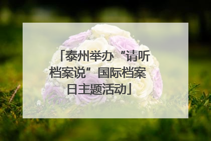 泰州举办“请听档案说”国际档案日主题活动