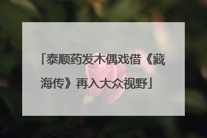 泰顺药发木偶戏借《藏海传》再入大众视野
