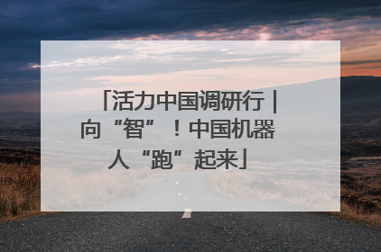 活力中国调研行｜向“智”！中国机器人“跑”起来
