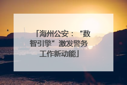 海州公安：“数智引擎”激发警务工作新动能