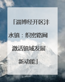淄博经开区沣水镇：织密路网 激活镇域发展新动能