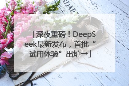 深夜重磅！DeepSeek最新发布，首批“试用体验”出炉→