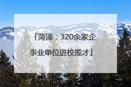 菏泽：320余家企事业单位进校揽才