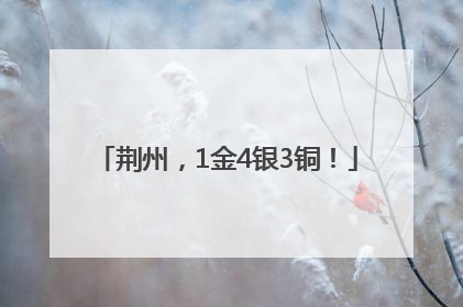 荆州，1金4银3铜！