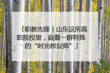 职教先锋｜山东这所高职院校里，藏着一群特殊的“时光修复师”