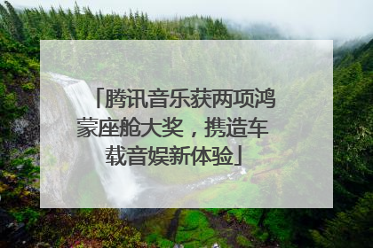 腾讯音乐获两项鸿蒙座舱大奖，携造车载音娱新体验
