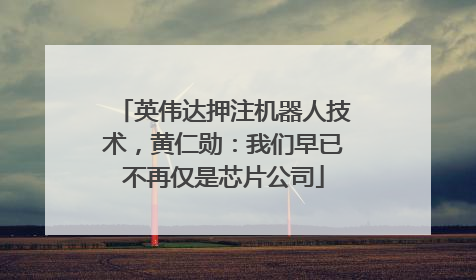 英伟达押注机器人技术，黄仁勋：我们早已不再仅是芯片公司