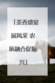 茶香盛宴展风采 农旅融合促振兴