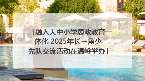 融入大中小学思政教育一体化 2025年长三角少先队交流活动在温岭举办