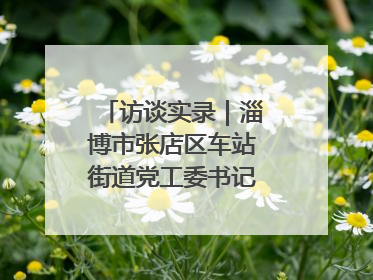 访谈实录｜淄博市张店区车站街道党工委书记王晓东专访