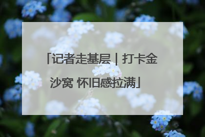 记者走基层｜打卡金沙窝 怀旧感拉满