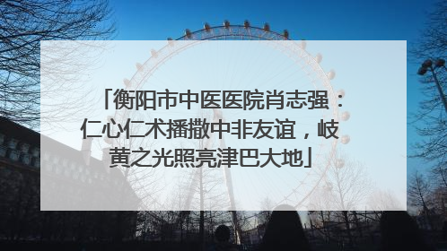 衡阳市中医医院肖志强：仁心仁术播撒中非友谊，岐黄之光照亮津巴大地