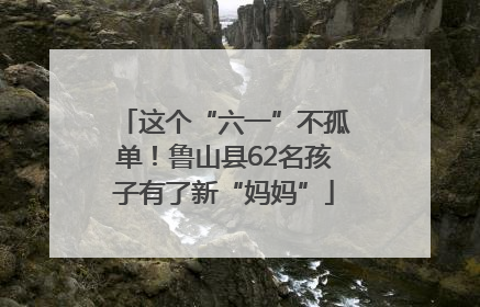 这个“六一”不孤单！鲁山县62名孩子有了新“妈妈”