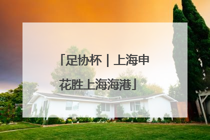 足协杯｜上海申花胜上海海港
