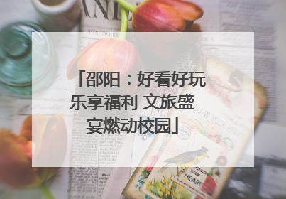 邵阳：好看好玩乐享福利 文旅盛宴燃动校园