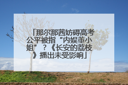 那尔那茜妨碍高考公平被指“内娱董小姐”？《长安的荔枝》播出未受影响