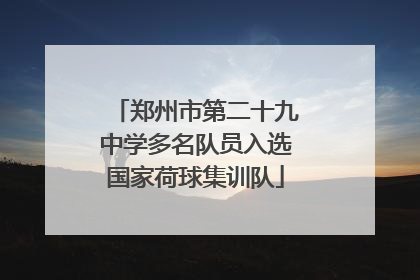 郑州市第二十九中学多名队员入选国家荷球集训队
