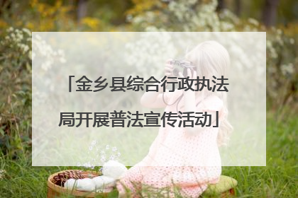 金乡县综合行政执法局开展普法宣传活动