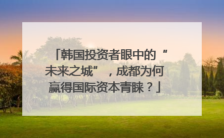 韩国投资者眼中的“未来之城”，成都为何赢得国际资本青睐？