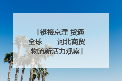 链接京津 货通全球——河北商贸物流新活力观察