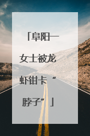 阜阳一女士被龙虾钳卡“脖子”
