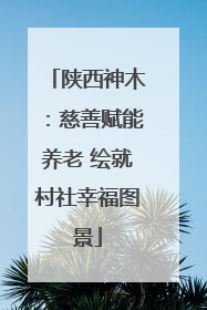 陕西神木：慈善赋能养老 绘就村社幸福图景