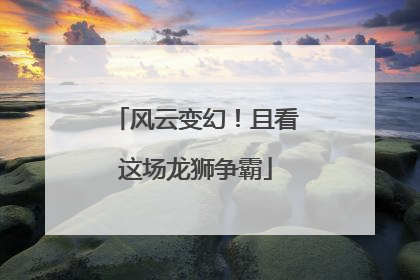 风云变幻！且看这场龙狮争霸