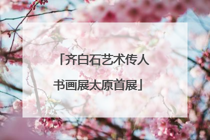 齐白石艺术传人书画展太原首展