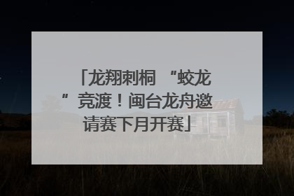 龙翔刺桐 “蛟龙”竞渡！闽台龙舟邀请赛下月开赛
