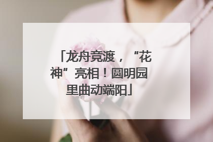 龙舟竞渡，“花神”亮相！圆明园里曲动端阳