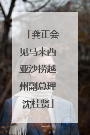 龚正会见马来西亚沙捞越州副总理沈桂贤
