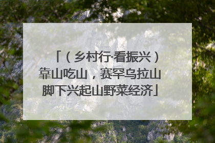 （乡村行·看振兴）靠山吃山，赛罕乌拉山脚下兴起山野菜经济