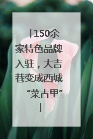 150余家特色品牌入驻，大吉巷变成西城“菜古里”